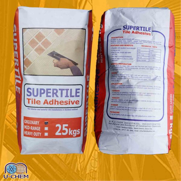 SUPERTILE Tile Adhesive (A Polymer Modified Cementitious Tile Adhesive  for Floors and Walls)
